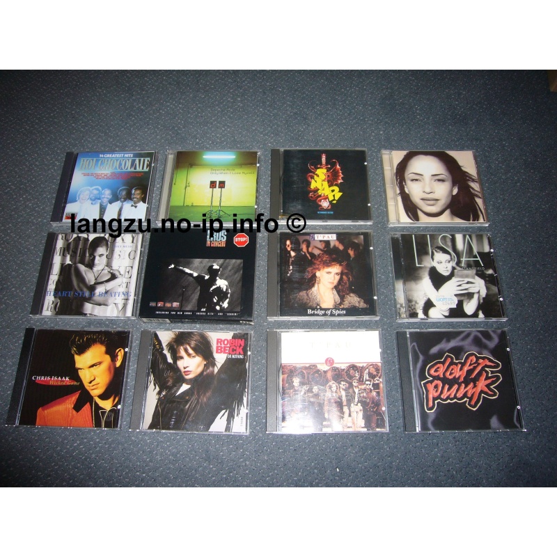 12 Musik-CDs Bundle (Chris Isaak, Daftpunk, Depeche Mode, Eros Ramazotti