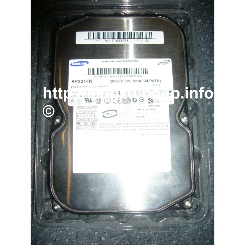 Samsung HDD 200GB 7200 U/min SP2014N
