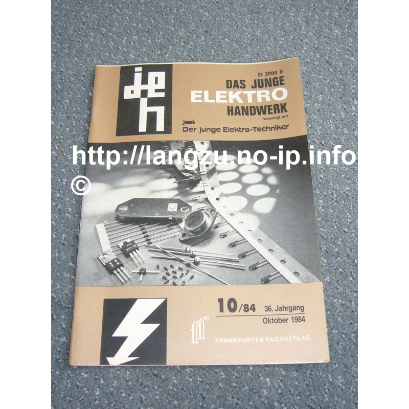 Das junge Elektrohandwerk 10/84