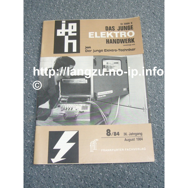 Das junge Elektrohandwerk 08/84