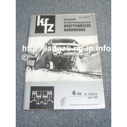 Zeitschrift für den Nachwuchs des Kraftfahrzeug Handwerks 4/85