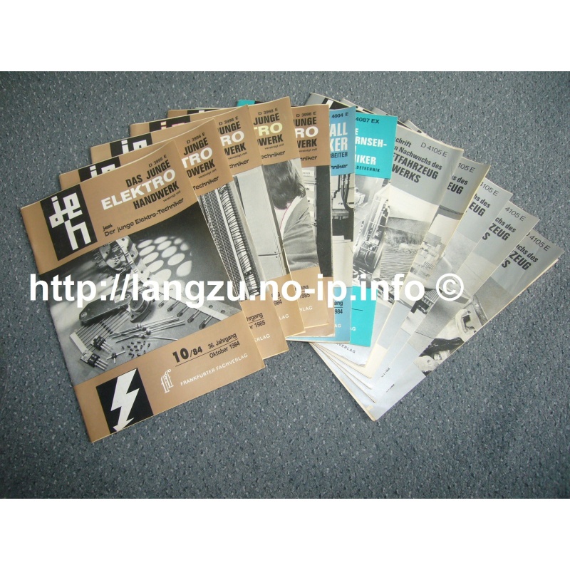 Verschiedene Handwerkerzeitschriften 1984/1985 als Paket (12 St.