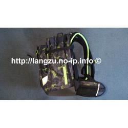 Satch Schulrucksack + Sporttasche schwarz/grün/neo